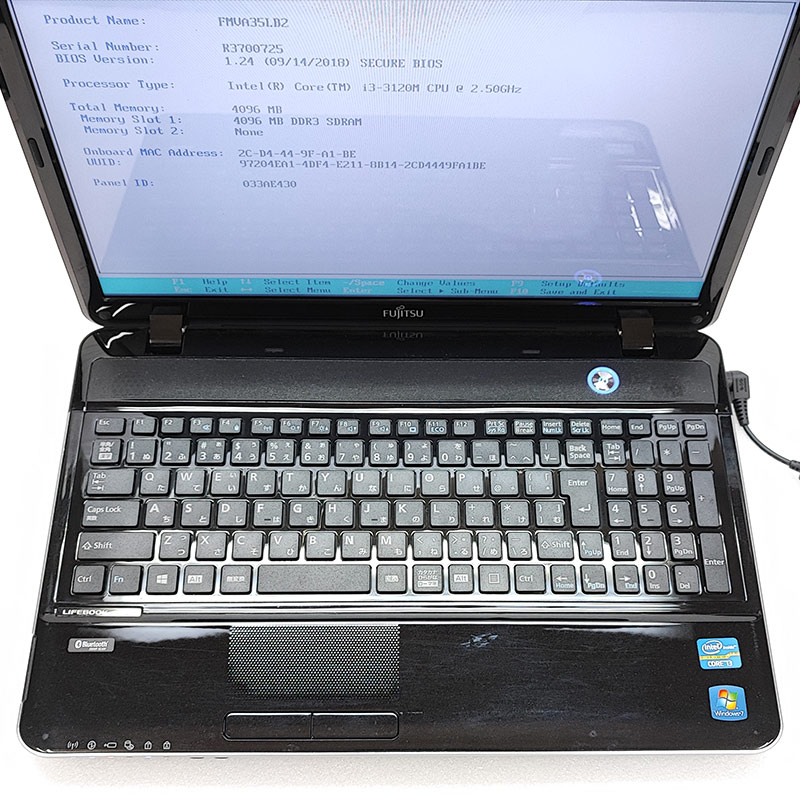 ジャンク品 富士通 LIFEBOOK AH35/L ジャンクPC ジャンクパソコン 保証無し ACアダプタ付き