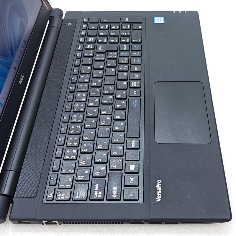 薄型・大画面 中古パソコン Microsoft Office付き NEC VersaPro VKT25/E-4 Windows11 Pro Core i5 7200U メモリ 8GB SSD 256GB 15.6型 DVD-ROM 無線LAN Wi-Fi 15インチ A4 本体 / 3ヶ月保証 中古ノートパソコン (8300aof)