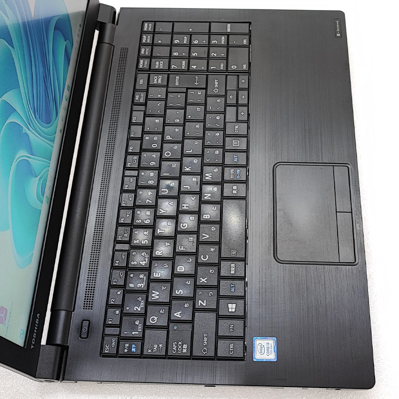 薄型 大画面 中古パソコン Microsoft Office付き 東芝/Dynabook dynabook B65/J Windows11 Pro Core i3 7100U メモリ 8GB SSD 256GB 15.6型 DVDマルチ 無線LAN Wi-Fi 15インチ A4 本体 / 3ヶ月保証 中古ノートパソコン (6101aof)