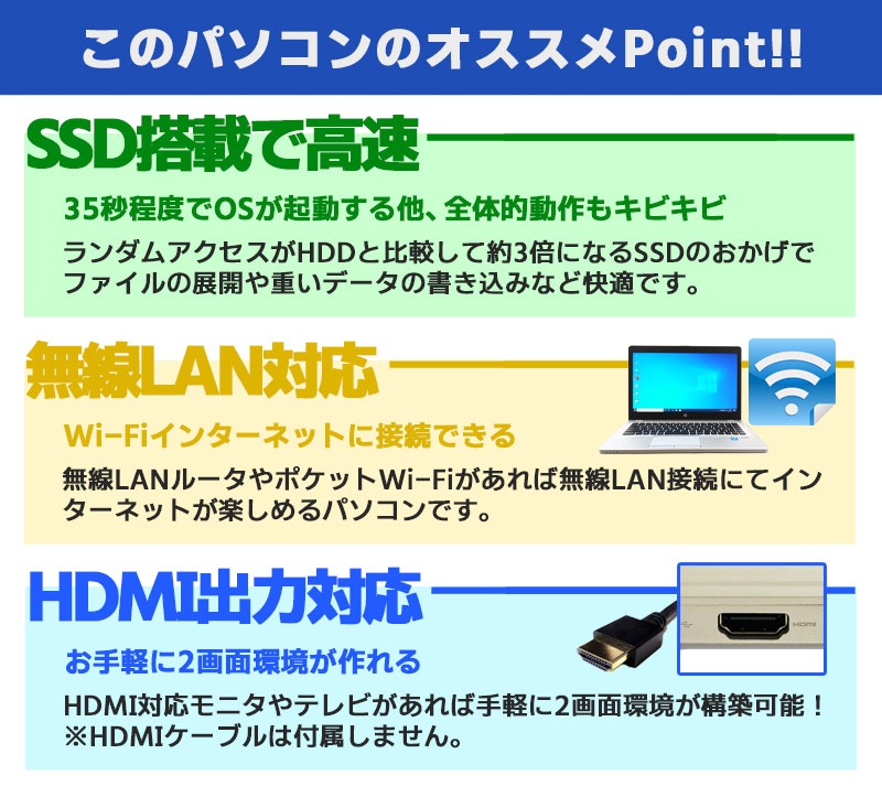中古ノートパソコン 東芝 Dynabook B75/R Windows10Pro Corei7 5600U メモリ8GB SSD128GB DVDマルチ 15.6型 無線LAN WPS Office (2203) 3ヵ月保証 / 中古パソコン