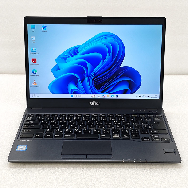 超軽量PC 中古パソコン Microsoft Office付き 富士通 LIFEBOOK U938/S Windows11 Pro Core i5 7300U メモリ 8GB SSD 256GB 13.3型 無線LAN Wi-Fi 13インチ B5 本体 / 3ヶ月保証 中古ノートパソコン (8502aof)