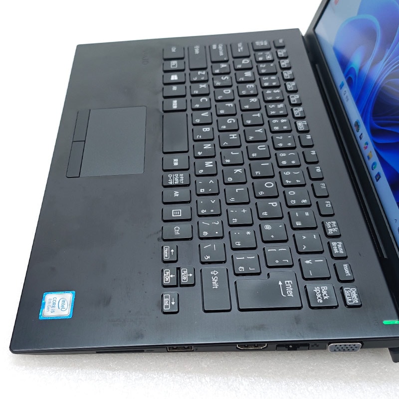 FHD液晶 中古パソコン VAIO VAIO Pro PG VJPG11 Windows11 Home Core i5 8250U メモリ 8GB SSD 256GB 13.3型 無線LAN Wi-Fi 13インチ B5 本体 / 3ヶ月保証 中古ノートパソコン (8404a)
