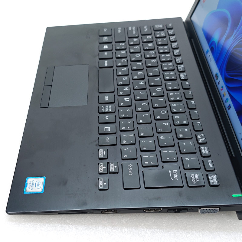 FHD液晶 中古パソコン Microsoft Office付き VAIO VAIO Pro PG VJPG11 Windows11 Home Core i5 8250U メモリ 8GB SSD 256GB 13.3型 無線LAN Wi-Fi 13インチ B5 本体 / 3ヶ月保証 中古ノートパソコン (8404aof)