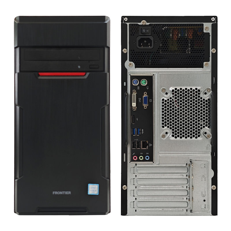 中古デスクトップ Microsoft Office付き FRONTIER 17AJ6A6H4 Windows11 Home Core i5 6400 メモリ 8GB SSD 250GB DVD-ROM 液晶モニタ付 本体 / 3ヶ月保証 中古デスクトップパソコン (6904lcdof)