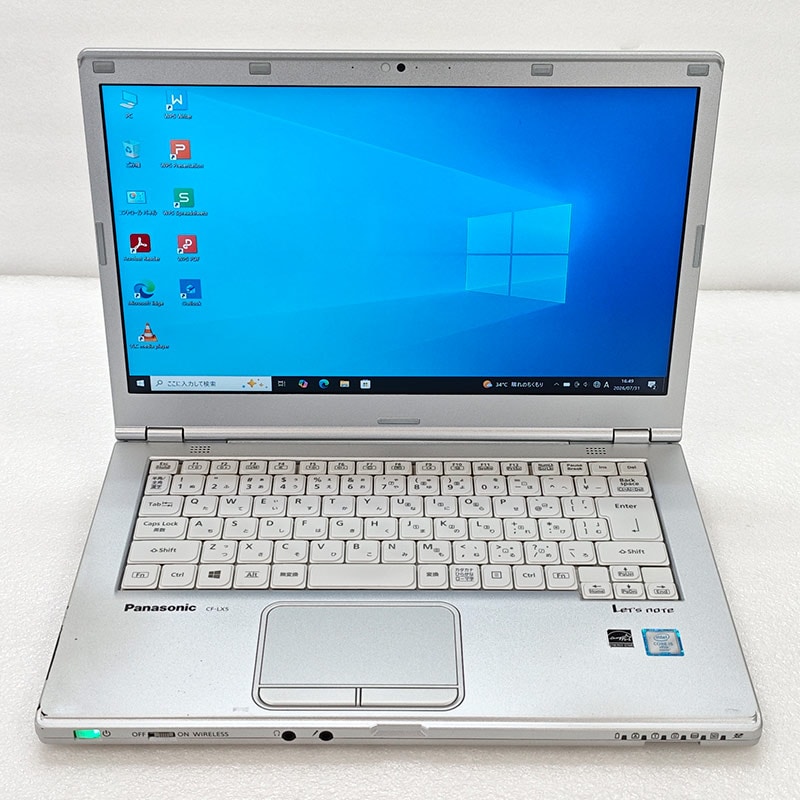 FHD液晶 中古パソコン Microsoft Office付き Panasonic Let's note CF-LX5 Windows10 Pro Core i5 6300U メモリ 4GB SSD 128GB 14型 DVDマルチ 無線LAN Wi-Fi 14インチ A4 本体 / 3ヶ月保証 中古ノートパソコン (8406aof)