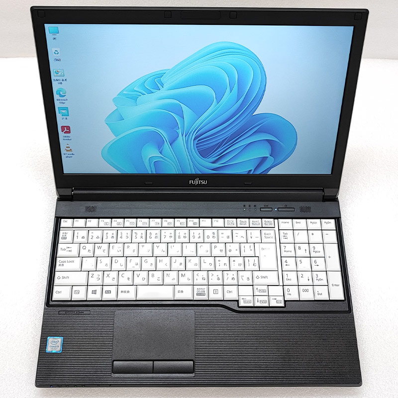 中古ノートパソコン 富士通 LIFEBOOK A577/RX  Windows11 Pro Core i3 7100U メモリ 8GB HDD 500GB DVD マルチ 15.6型 無線LAN A4 15インチ WPS Office付き (4208a) 3ヵ月保証 / 中古パソコン