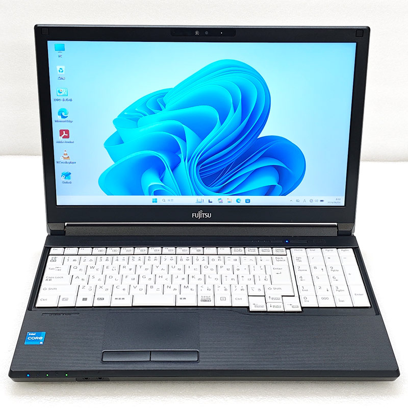 第11世代i5 中古パソコン 富士通 LIFEBOOK A5511/LX Windows11 Pro Core i5 1135G7 メモリ 16GB SSD 256GB 15.6型 DVDマルチ 無線LAN Wi-Fi 15インチ A4 本体 / 3ヶ月保証 中古ノートパソコン (8108)