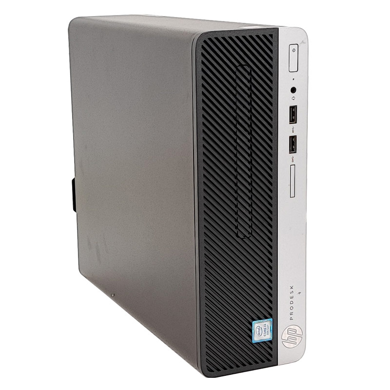 スリム筐体 中古デスクトップ HP Prodesk 400 G6 SFF Windows11 Pro Core i3 9100 メモリ 8GB SSD 256GB DVDマルチ 液晶モニタ WPS Office付 本体 / 3ヶ月保証 中古デスクトップパソコン (6107lcd)