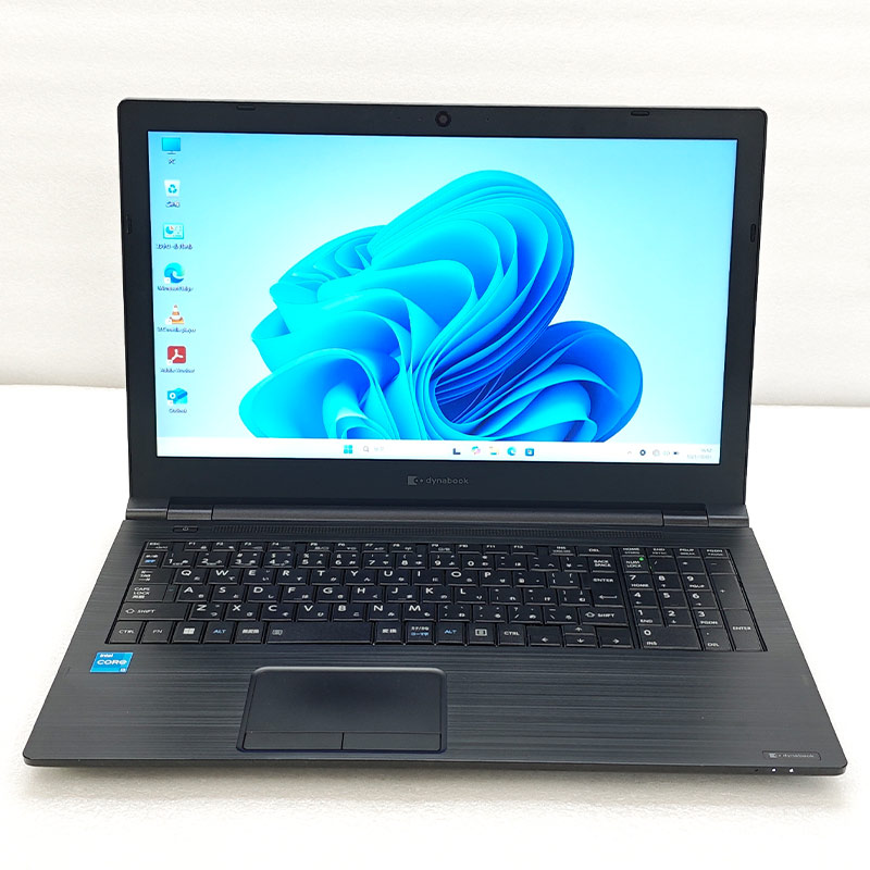第11世代i3 中古パソコン 東芝/Dynabook dynabook B65/HV Windows11 Pro Core i3 1115G4 メモリ 16GB 新品SSD 256GB 15.6型 DVDマルチ 無線LAN Wi-Fi 15インチ A4 本体 / 3ヶ月保証 中古ノートパソコン (7409a)