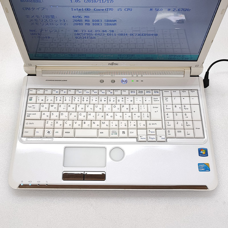 ジャンク品 富士通 LIFEBOOK AH550/5B ジャンクPC ジャンクパソコン