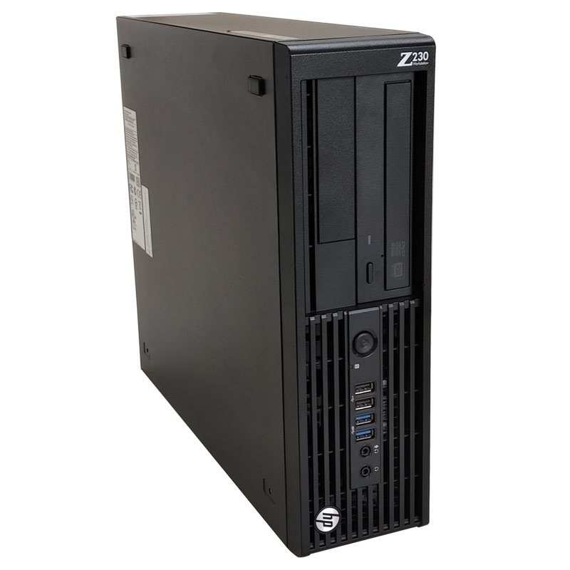 中古パソコン Microsoft Office搭載 HP Z230 SFF Workstation Windows10 Xeon E-1226v3-3.3Ghz メモリ8GB SSD64GB DVDマルチ (YH38qsm-10of) 3ヵ月保証 / 中古デスクトップパソコン