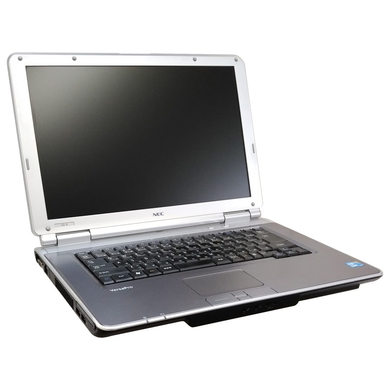 中古ノートパソコン Microsoft Office搭載 NEC VersaPro VJ25A/A-9 WindowsXP Core2Duo P8700 メモリ4GB HDD160GB DVDマルチ 15.6型 (P59xof) 3ヵ月保証 / 中古パソコン
