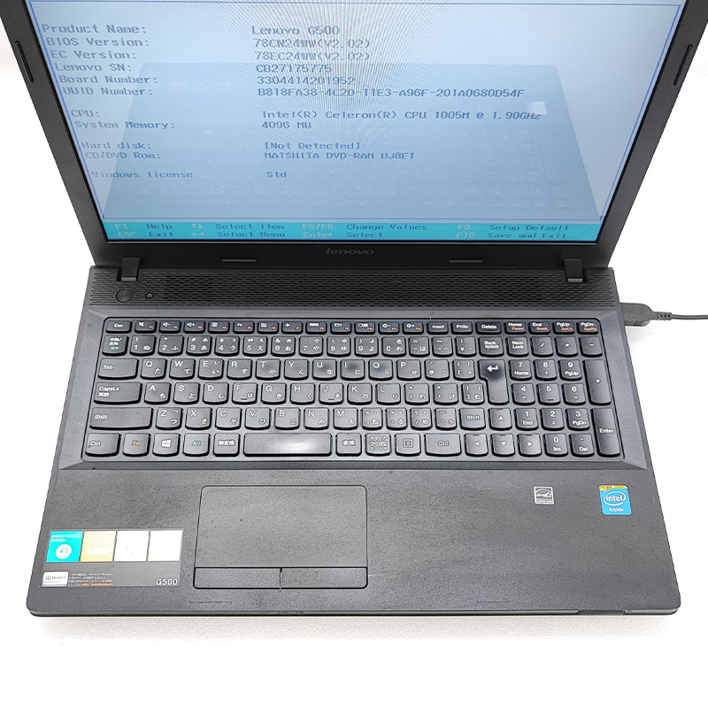 ジャンク品 Lenovo G500 ジャンクPC ジャンクパソコン ACアダプタ付き 保証無し