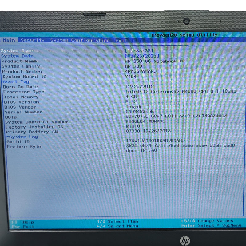 ジャンク品 HP 250 G6 ジャンクPC ジャンクパソコン 保証無し OS無し