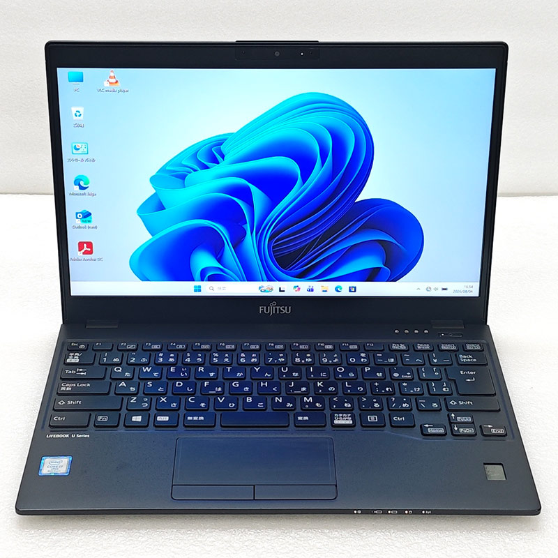 FHD液晶 中古パソコン 富士通 LIFEBOOK U939/B Windows11 Pro Core i7 8665U メモリ 16GB SSD 256GB 13.3型 無線LAN Wi-Fi 13インチ B5 本体 / 3ヶ月保証 中古ノートパソコン (8411a)