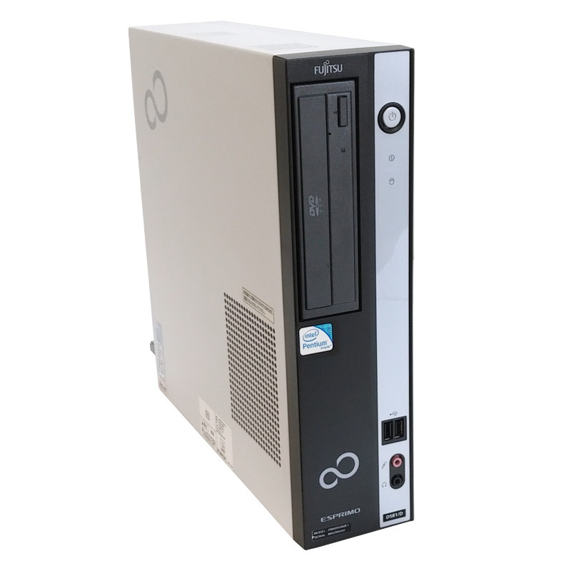 富士通 ESPRIMO D581/D Microsoft Office(Word, Excel)付 Windows XP PentiumG630 メモリ2GB HDD250GB DVDROM (YF12xof) 3ヵ月保証 中古デスクトップパソコン