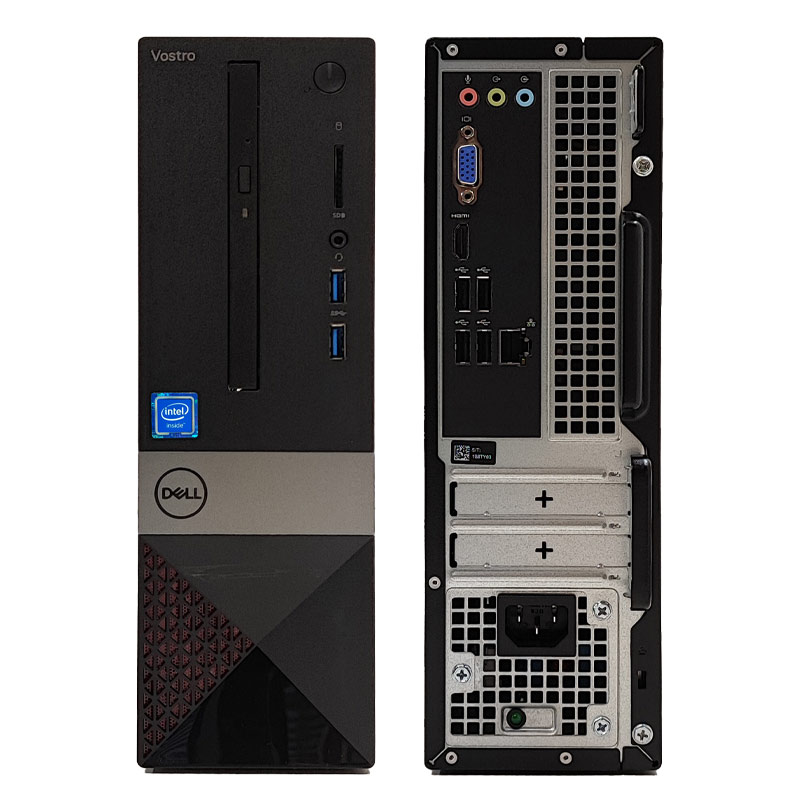 中古デスクトップ DELL Vostro 3470 Windows11 Home Celeron G4900 メモリ 8GB SSD 250GB DVDマルチ 無線LAN Wi-Fi 液晶モニタ WPS Office付 本体 / 3ヶ月保証 中古デスクトップパソコン (7012lcd)
