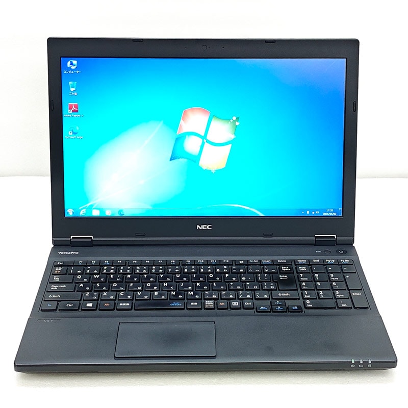 高性能Win7 中古パソコン NEC VersaPro VK24M/X-T Windows7 Pro Core i5 6300U メモリ 4GB SSD 256GB 15.6型 DVD-ROM 無線LAN Wi-Fi 15インチ A4 本体 / 3ヶ月保証 中古ノートパソコン (8114a)