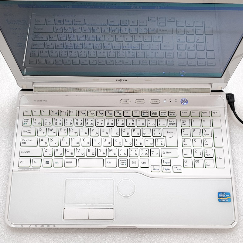 ジャンク品 富士通 LIFEBOOK AH53/J FMVA53JWP ジャンクPC ジャンクパソコン 保証無し OS無し ACアダプタ付き