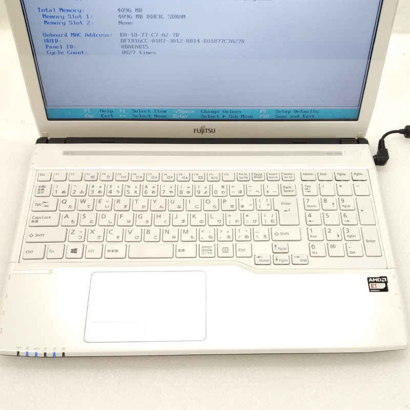 WIN854【ジャンク品】 富士通 LIFEBOOK AH40/S 1TB 4GB /100