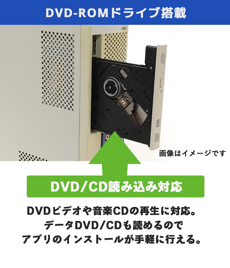 中古パソコン NEC Mate MK27E/L-H Windows10 Celeron G1620 メモリ4GB HDD250GB DVDROM WPS Office (2717w) 3ヵ月保証 / 中古デスクトップパソコン