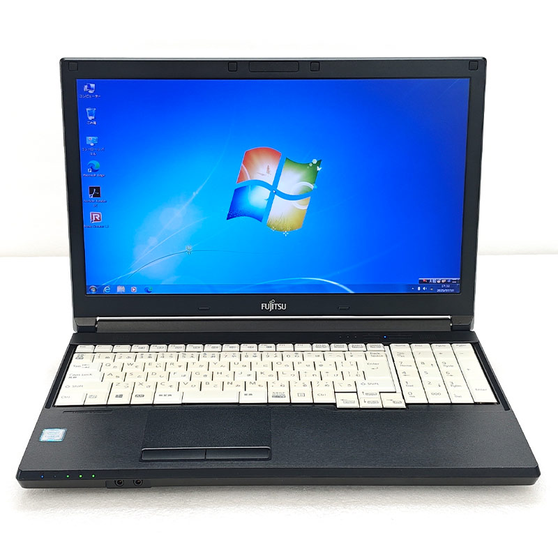 Win7 64bit 中古パソコン 富士通 LIFEBOOK A576/R Windows7 Pro Core i5 6300U メモリ 8GB HDD 500GB 15.6型 DVD-ROM 無線LAN Wi-Fi 15インチ A4 本体 / 3ヶ月保証 中古ノートパソコン (7121a)