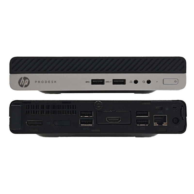 ミニPC 中古デスクトップ HP Prodesk 400 G4 DM mini Windows11 Pro Core i5 8500T メモリ 8GB SSD 256GB 本体 / 3ヶ月保証 中古デスクトップパソコン (7622)