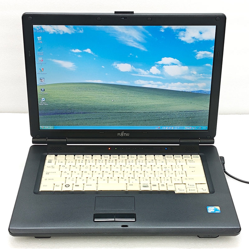 中古パソコン Microsoft Office付き 富士通 FMV-A8295 WindowsXPPro Core2Duo P8700 メモリ 4GB SSD 240GB 15.4型 DVDマルチ 無線LAN Wi-Fi 15インチ A4 本体 / 3ヶ月保証 中古ノートパソコン (8122aof)