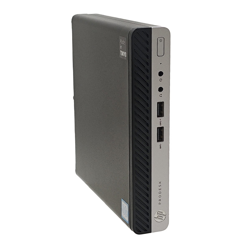 ミニPC 中古デスクトップ Microsoft Office付き HP Prodesk 400 G4 DM mini Windows11 Pro Core i5 8500T メモリ 8GB SSD 256GB 液晶モニタ付 本体 / 3ヶ月保証 中古デスクトップパソコン (7622lcdof)