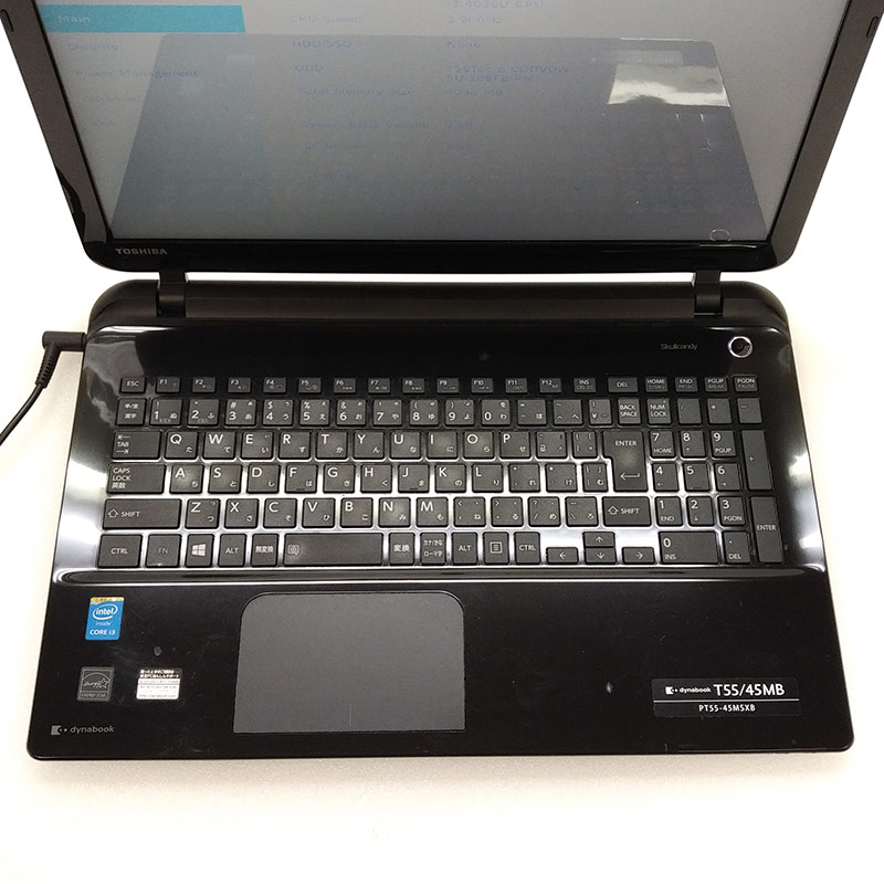 【ジャンク品】 東芝 dynabook T55/45MB ジャンクPC ジャンクパソコン ACアダプタ付き 保証無し