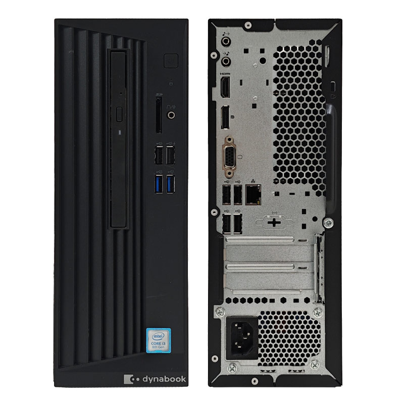 中古デスクトップ Microsoft Office付き 東芝/Dynabook dynaDesk DT100/M Windows11 Pro Core i3 8100 メモリ 16GB 新品SSD 256GB DVDマルチ 液晶モニタ付 本体 / 3ヶ月保証 中古デスクトップパソコン (6824lcdof)
