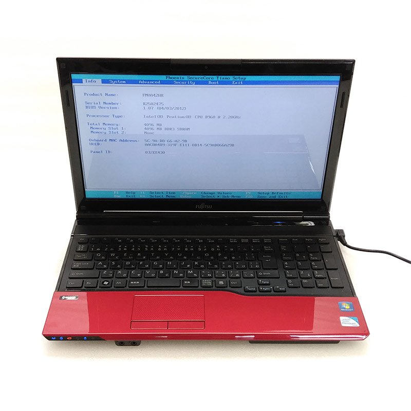Fujitsu ノートPC AH42/H ジャンク品 富士通 LIFEBOOK AH42/H ジャンクPC ジャンクパソコン AC