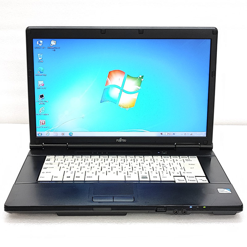 Win7 32bit 中古パソコン Microsoft Office付き 富士通 LIFEBOOK A552/F Windows7 Pro Celeron B830 メモリ 4GB HDD 250GB 15.6型 DVD-ROM 無線LAN Wi-Fi 15インチ A4 本体 / 3ヶ月保証 中古ノートパソコン (6229aof)