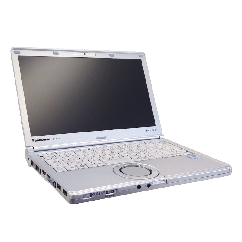 中古ノートパソコン Panasonic Let's note CF-NX2 Windows10 Corei5-2.7Ghz メモリ8GB HDD250GB 12.1型 無線LAN WPS Office (BP36h-10Wi) 3ヵ月保証 / 中古ノートパソコン 中古PC