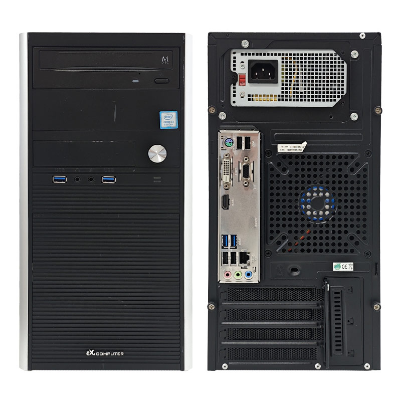 中古デスクトップ TSUKUMO AeroStream RM3J-A180/T2 Windows11 Pro Core i3 8100 メモリ 8GB SSD 250GB DVDマルチ 液晶モニタ WPS Office付 本体 / 3ヶ月保証 中古デスクトップパソコン (7030lcd)