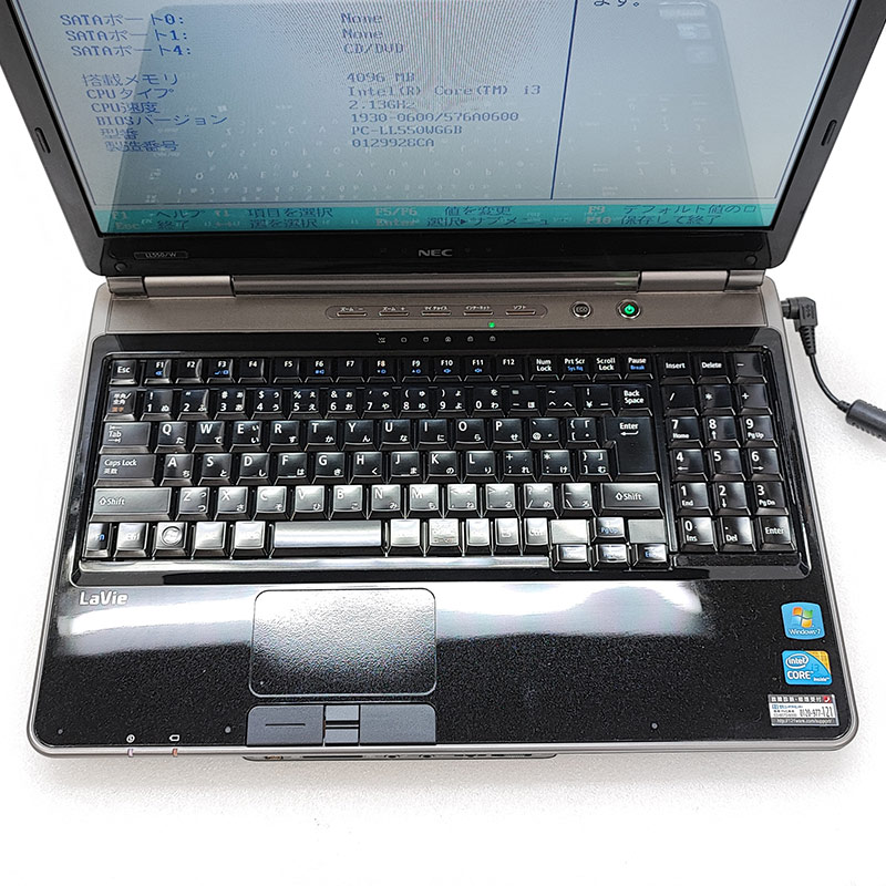 ジャンク品 NEC LaVie PC-LL550WG6B ジャンクPC ジャンクパソコン 保証 