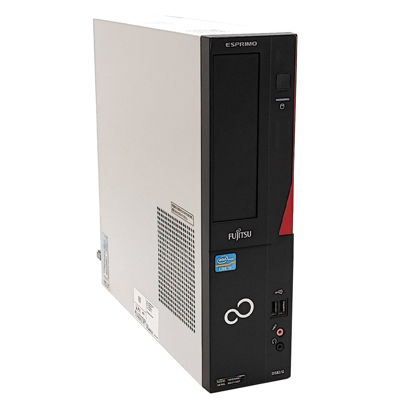 WIn7 32bit 中古デスクトップ Microsoft Office付き 富士通 ESPRIMO D582/G Windows7 Pro Core i3 3240 メモリ 4GB HDD 250GB DVD-ROM 液晶モニタ付 rs232c パラレル / 3ヶ月保証 中古デスクトップパソコン (5532lcdof)