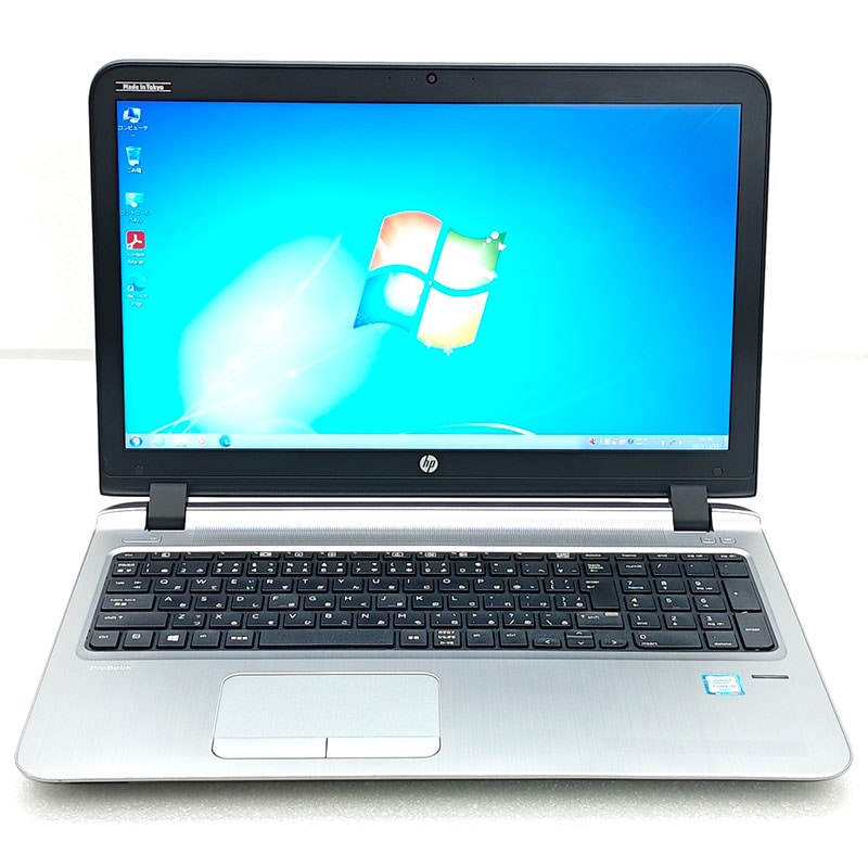 Win7 64bit 中古パソコン HP ProBook 450 G3 Windows7 Pro Core i5 6200U メモリ 8GB 新品SSD 256GB 15.6型 DVD-ROM 無線LAN Wi-Fi 15インチ A4 本体 / 3ヶ月保証 中古ノートパソコン (7635a)