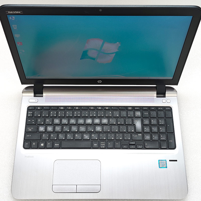 Win7 64bit 中古パソコン HP ProBook 450 G3 Windows7 Pro Core i5 6200U メモリ 8GB 新品SSD 256GB 15.6型 DVD-ROM 無線LAN Wi-Fi 15インチ A4 本体 / 3ヶ月保証 中古ノートパソコン (7637a)