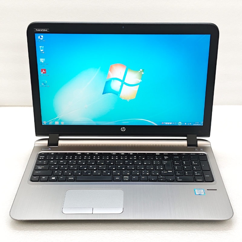 高性能Win7 中古パソコン HP ProBook 450 G3 Windows7 Pro Core i5 6200U メモリ 8GB SSD 256GB 15.6型 DVDマルチ 無線LAN Wi-Fi 15インチ A4 本体 / 3ヶ月保証 中古ノートパソコン (7038a)