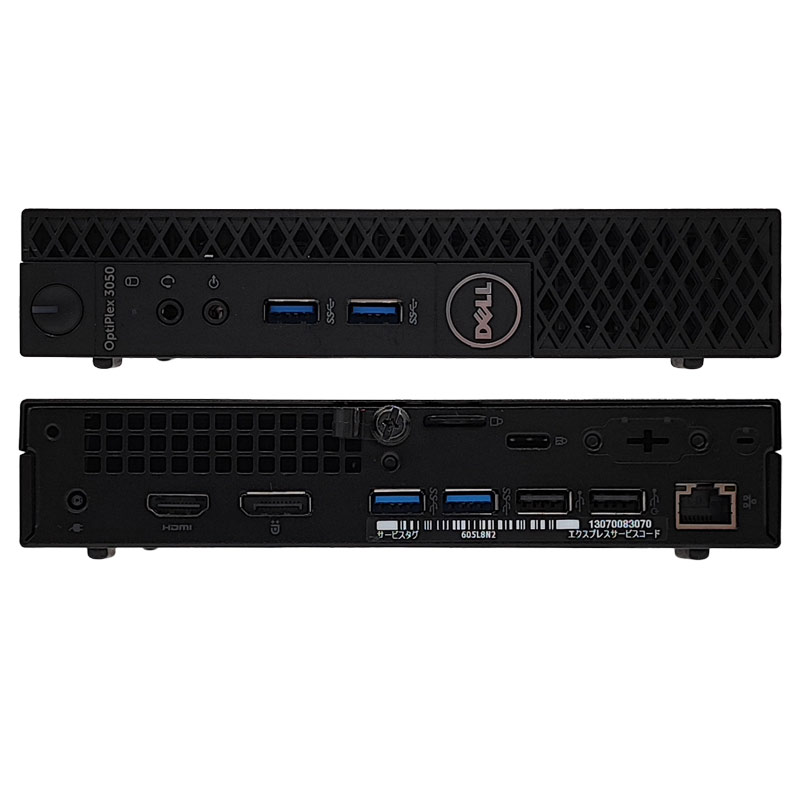 ミニPC 中古デスクトップ DELL OptiPlex 3050 Micro Windows11 Home Pentium G4400T メモリ 8GB 新品SSD 256GB 本体 / 3ヶ月保証 中古デスクトップパソコン (6440)