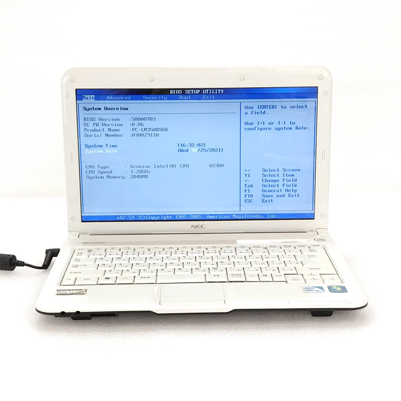 【ジャンク品】 NEC LaVie M LM350/BS6W ジャンクPC ジャンクパソコン ACアダプタ付き 保証無し