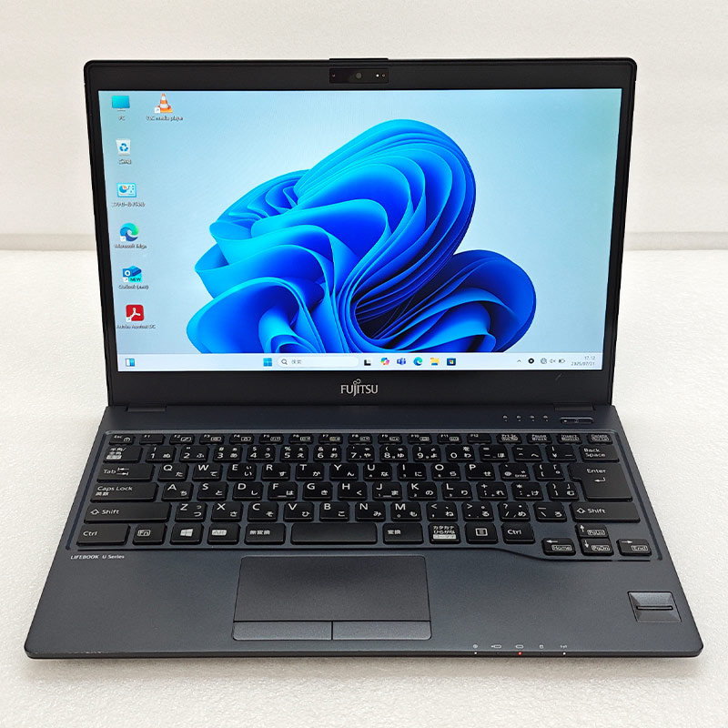 超軽量PC 中古パソコン 富士通 LIFEBOOK U938/T Windows11 Pro Celeron 3965U メモリ 8GB SSD 128GB 13.3型 無線LAN Wi-Fi 13インチ B5 本体 / 3ヶ月保証 中古ノートパソコン (7241a)