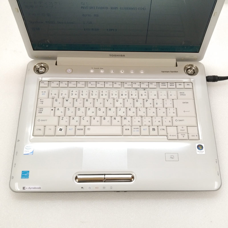 【ジャンク品】 東芝 dynabook TX/66G ジャンクPC ジャンクパソコン ACアダプタ付き 保証無し