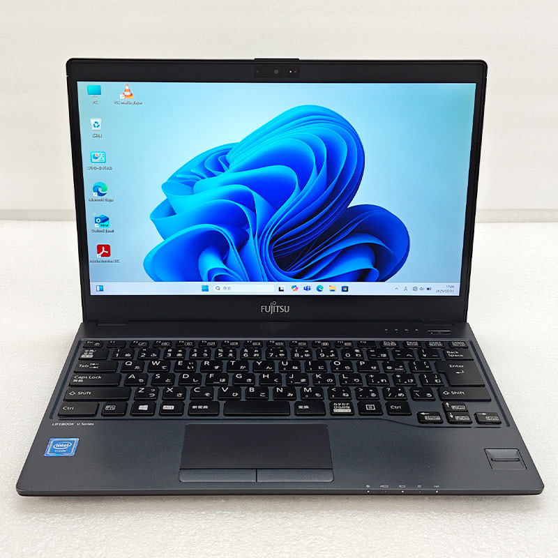 超軽量PC 中古パソコン 富士通 LIFEBOOK U938/T Windows11 Pro Celeron 3965U メモリ 8GB SSD 128GB 13.3型 無線LAN Wi-Fi 13インチ B5 本体 / 3ヶ月保証 中古ノートパソコン (7245a)
