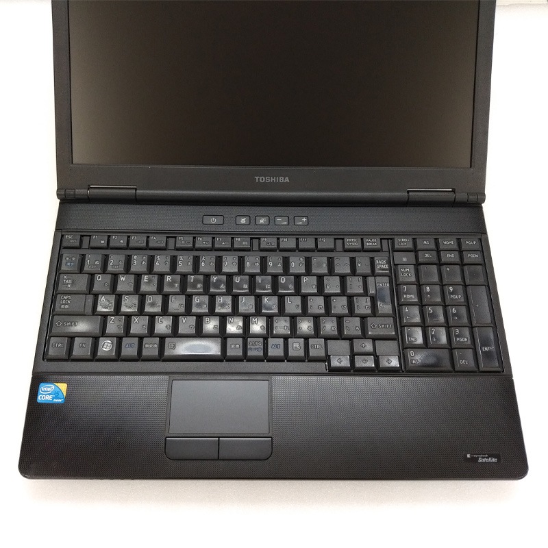 テンキー付き 中古ノートパソコン Windows7 32bit 東芝 Dynabook Satellite B550/B Core i5-2.66Ghz メモリ2GB HDD250GB DVDマルチ 15.6型 WPS Office (IT15tm) 3ヵ月保証 中古パソコン