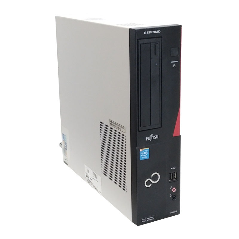 中古パソコン富士通 ESPRIMO D552/KX Windows10Pro Celeron-2.8Ghz メモリ4GB HDD500GB DVDマルチ WPS Office (YF60m) 3ヵ月保証 / 中古デスクトップパソコン