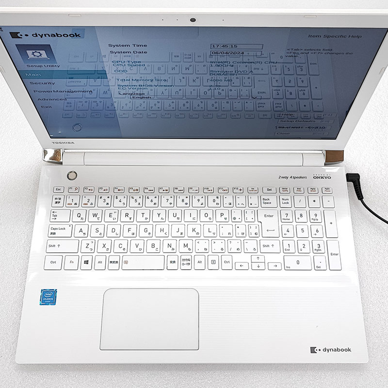 中古格安安心パソコン dynabook T45／GWSC PT45GWS-SEC3 東芝dynabook