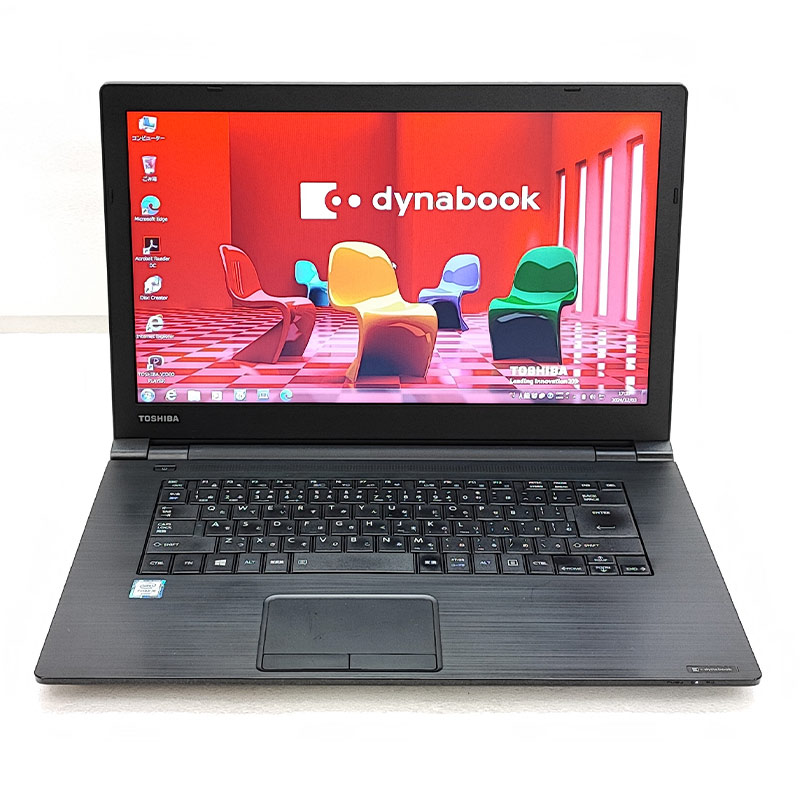 高性能Win7 中古パソコン 東芝/Dynabook dynabook B65/F Windows7 Pro Core i5 6300U メモリ 4GB SSD 256GB 15.6型 DVD-ROM 15インチ A4 本体 / 3ヶ月保証 中古ノートパソコン (6349a)