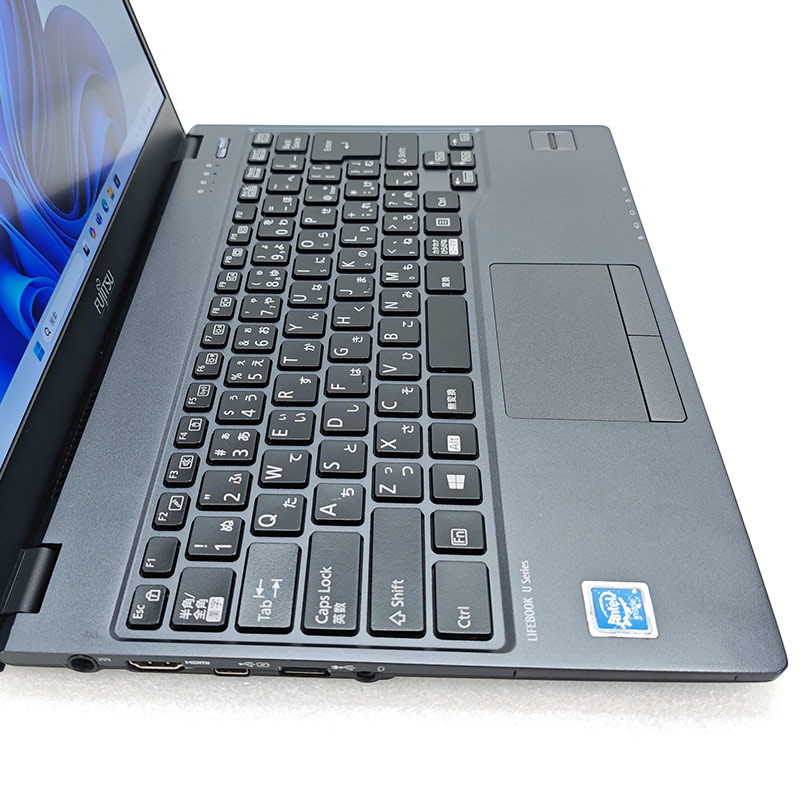 超軽量PC 中古パソコン Microsoft Office付き 富士通 LIFEBOOK U938/T Windows11 Pro Celeron 3965U メモリ 8GB SSD 128GB 13.3型 無線LAN Wi-Fi 13インチ B5 本体 / 3ヶ月保証 中古ノートパソコン (7249aof)